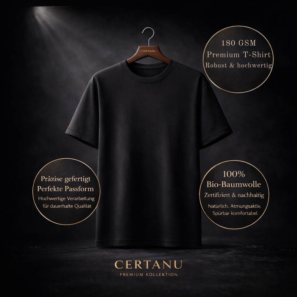 CERTANU Deutschland Adler Premium T-Shirt – Deutscher Fußball Fan Shirt